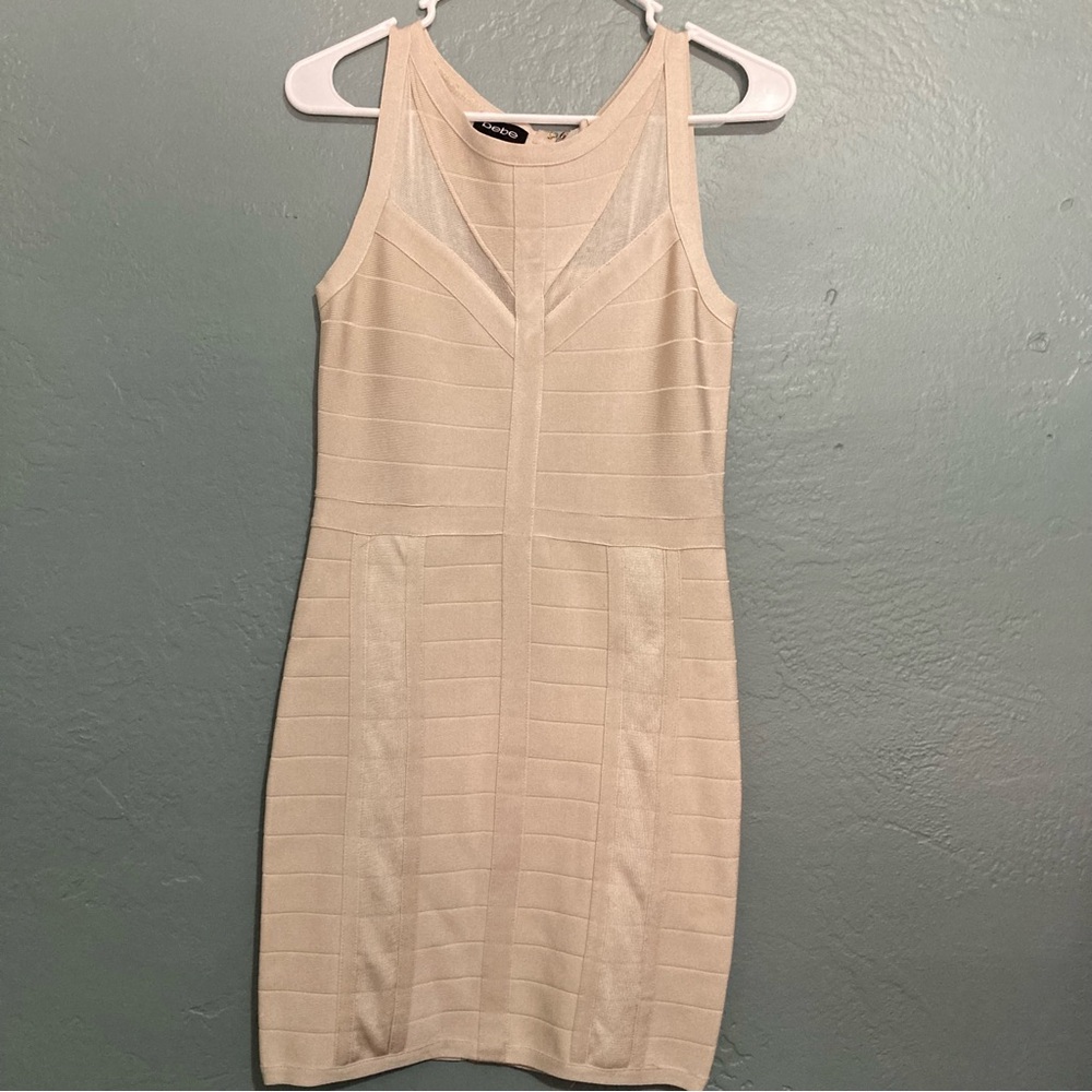 Bebe Y2K Bandage Bodycon Dress Clubwear Sz Medium